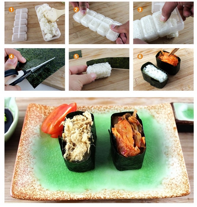 istruzione nigiri sushi